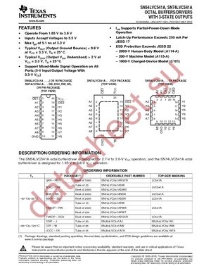 SN74LVC541APWR datasheet  